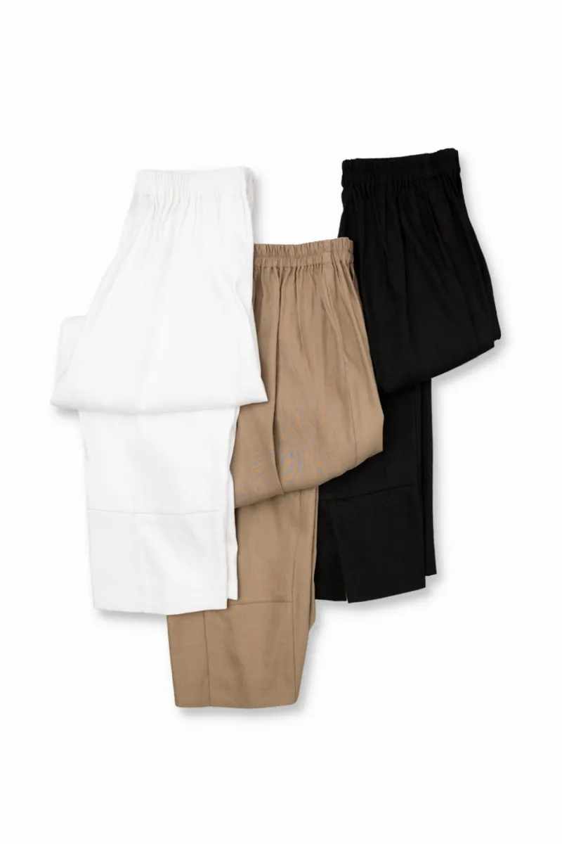 35” Stretch Linen Capri