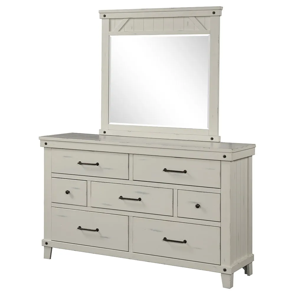 7 Drawer Dresser - White by Couch.com