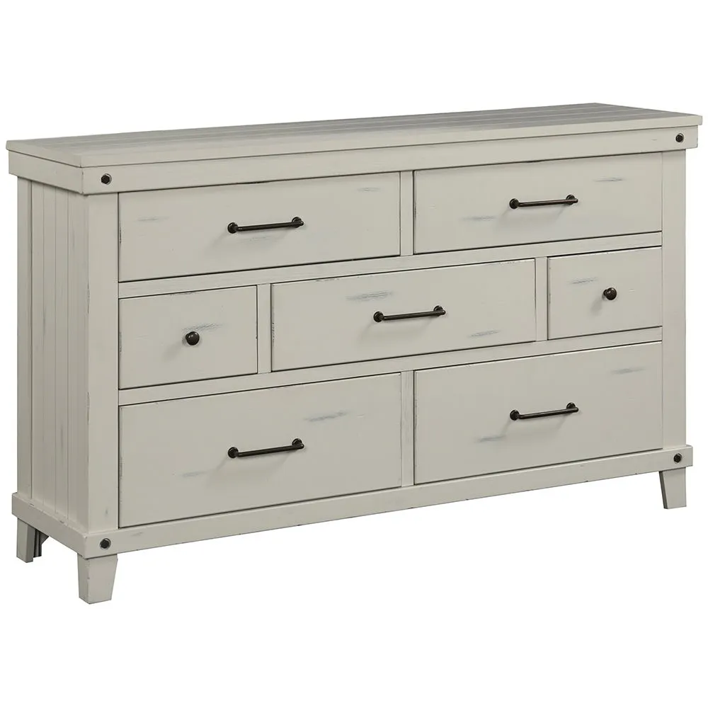 7 Drawer Dresser - White by Couch.com