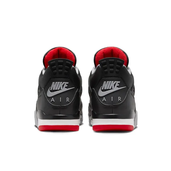 Air Jordan 4 Retro 'Bred Reimagined' Sneakers, Black