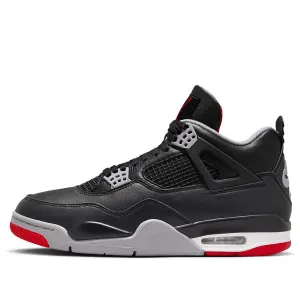 Air Jordan 4 Retro 'Bred Reimagined' Sneakers, Black