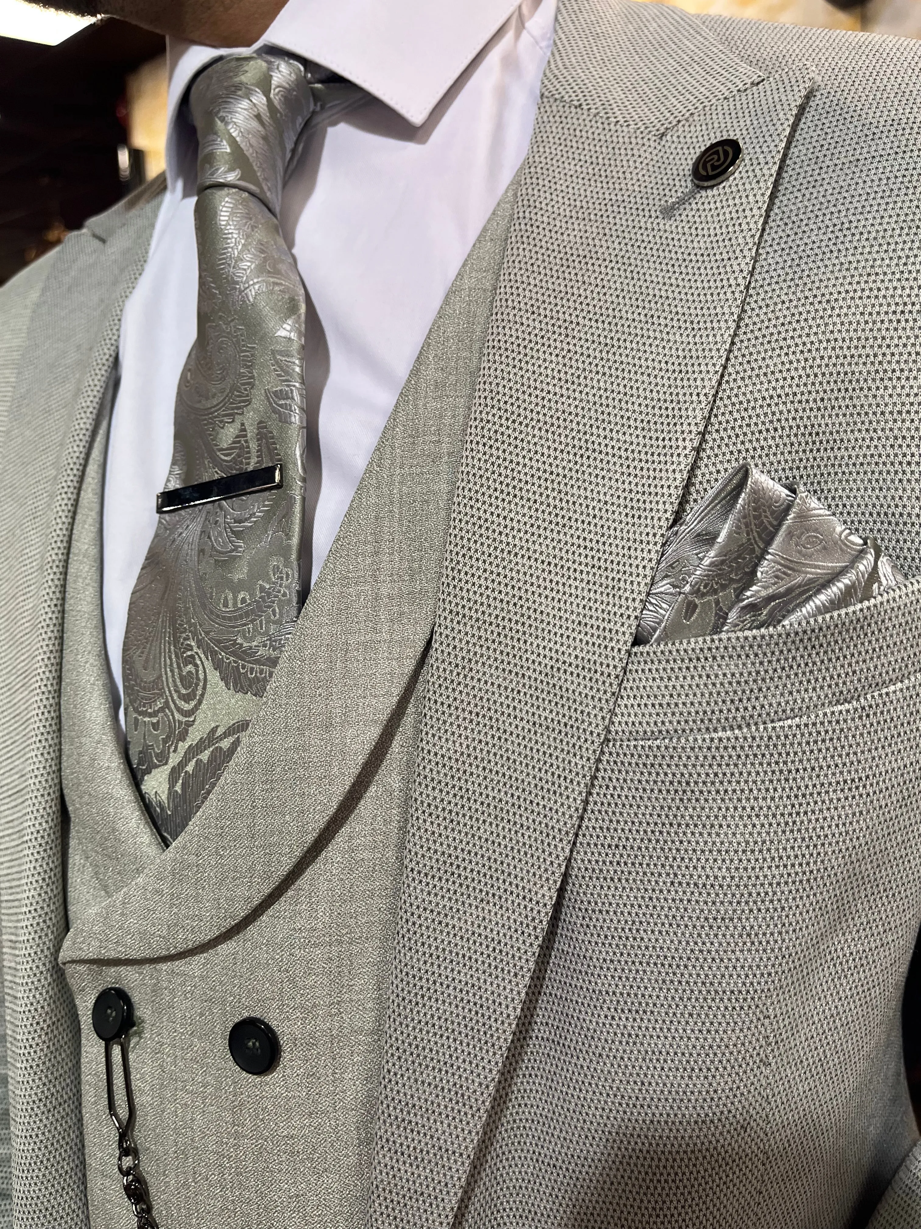 Antinori -Grey/Sage 3 Piece Suit