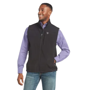 Ariat Men's Vernon Black Softshell Logo Vest