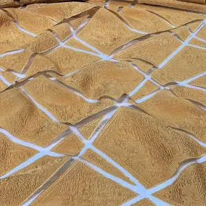Atlas Sheer Wholesale Fabric in Gold