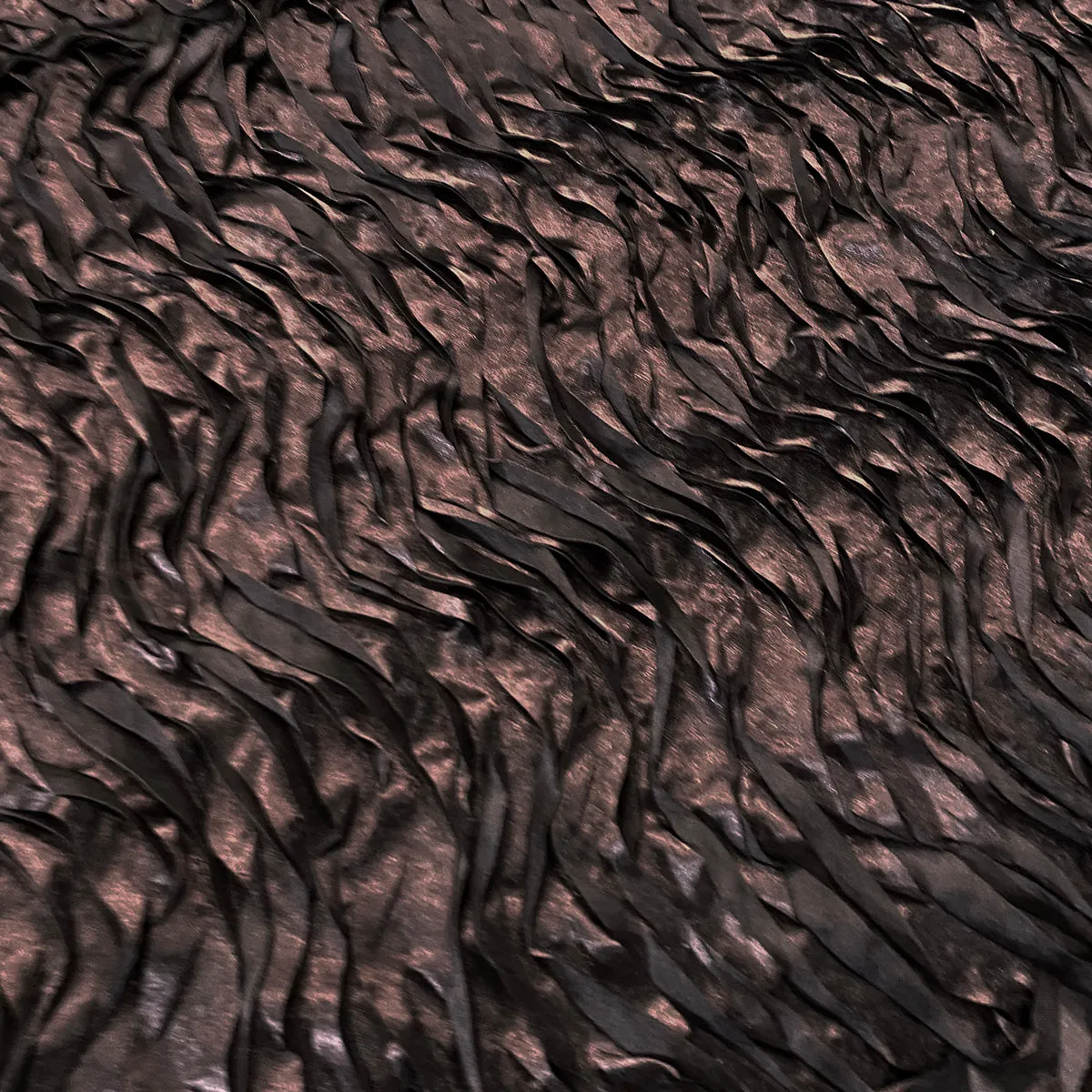 Austrian Wave Satin Wholesale Fabric in Brown