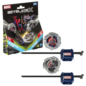 Beyblade X Marvel Collab Spider-Man 3-60F vs. Venom 3-80N