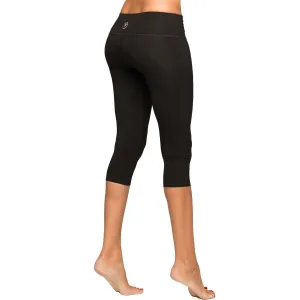 Black Cropped Yoga Leggings by YOGiiZA