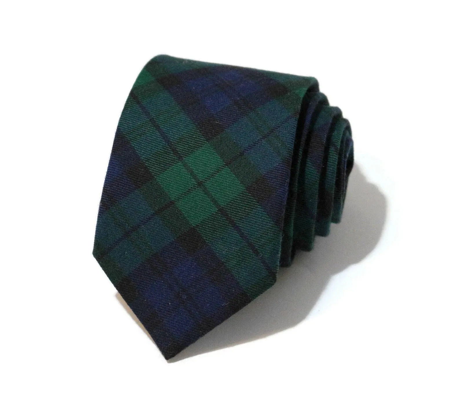 Black Watch Tartan Plaid Necktie