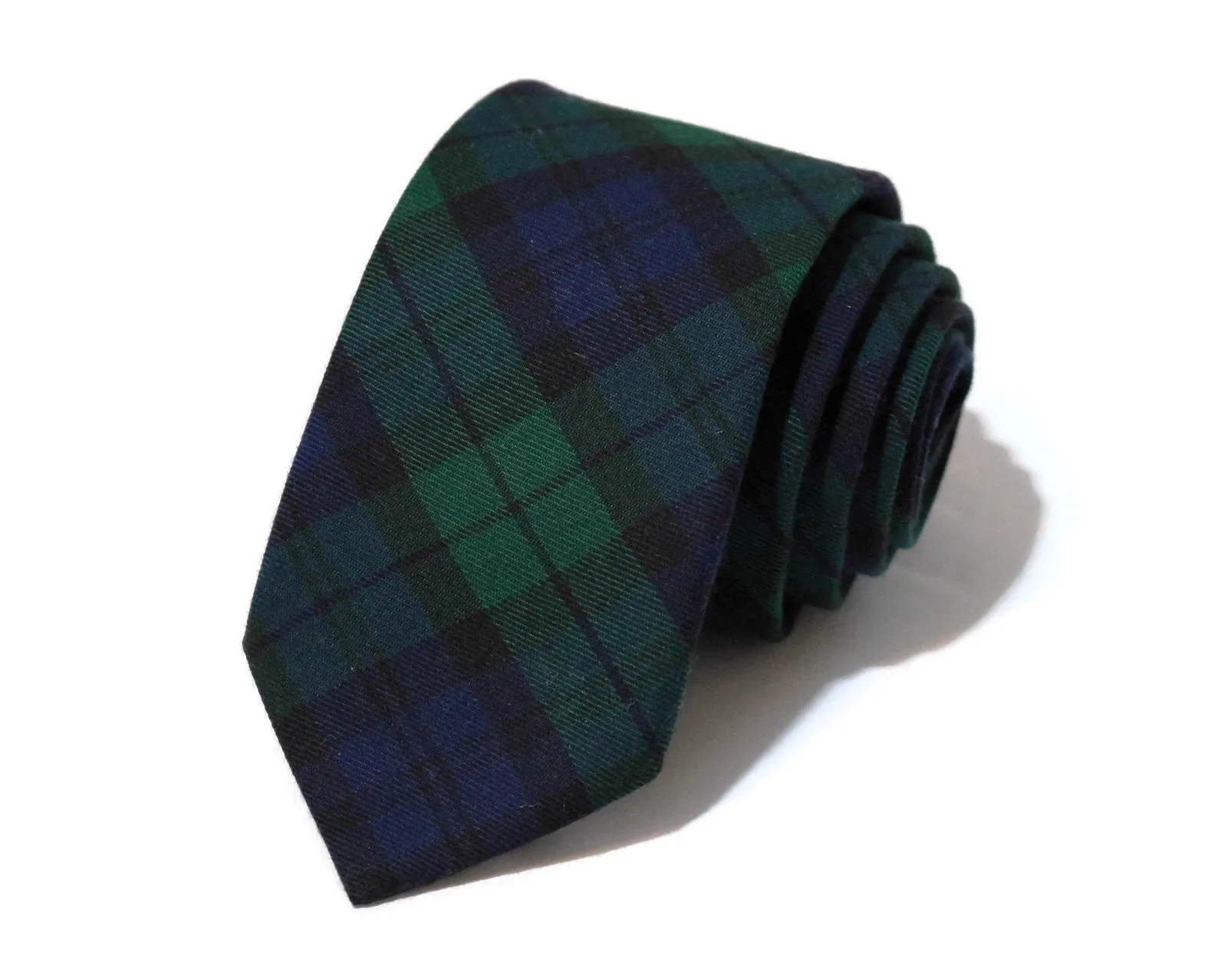 Black Watch Tartan Plaid Necktie