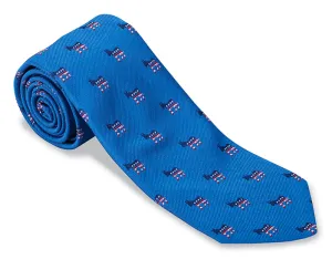 Blue Patriotic Donkeys Necktie - F4707