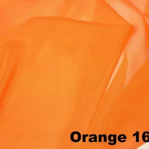Chiffon Wholesale Fabric in Orange 1600