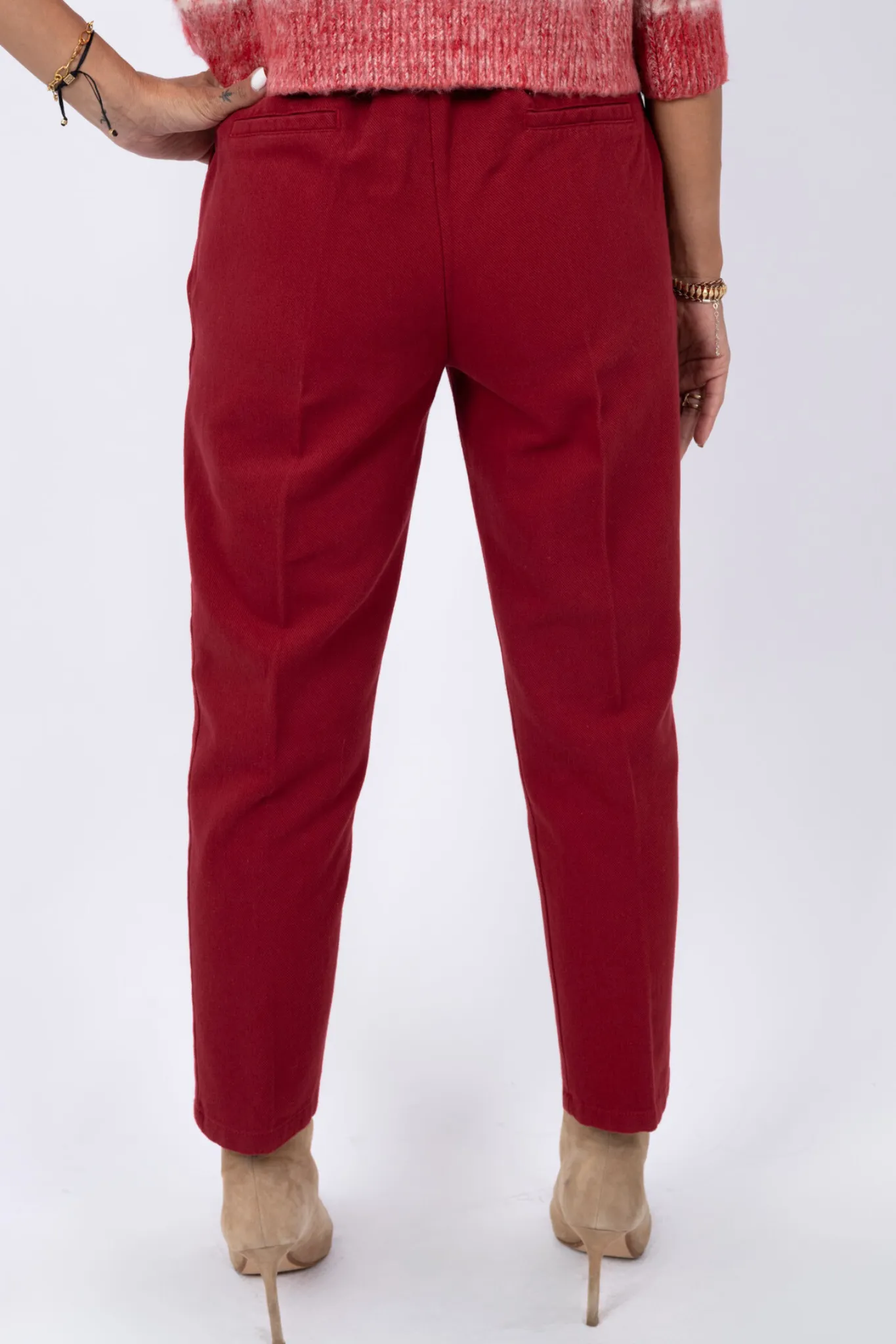 Cotton Chino Trousers with Belt