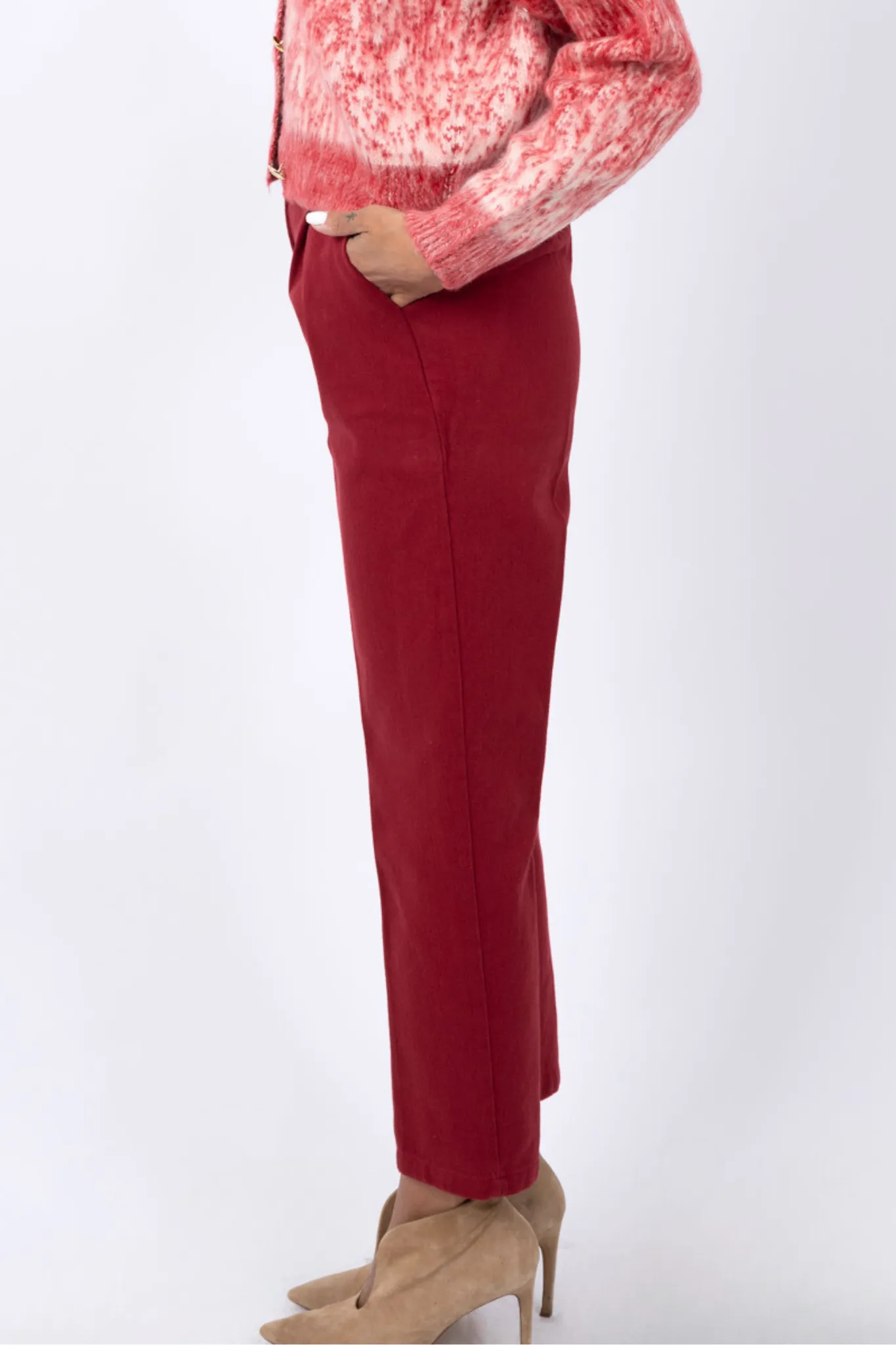 Cotton Chino Trousers with Belt