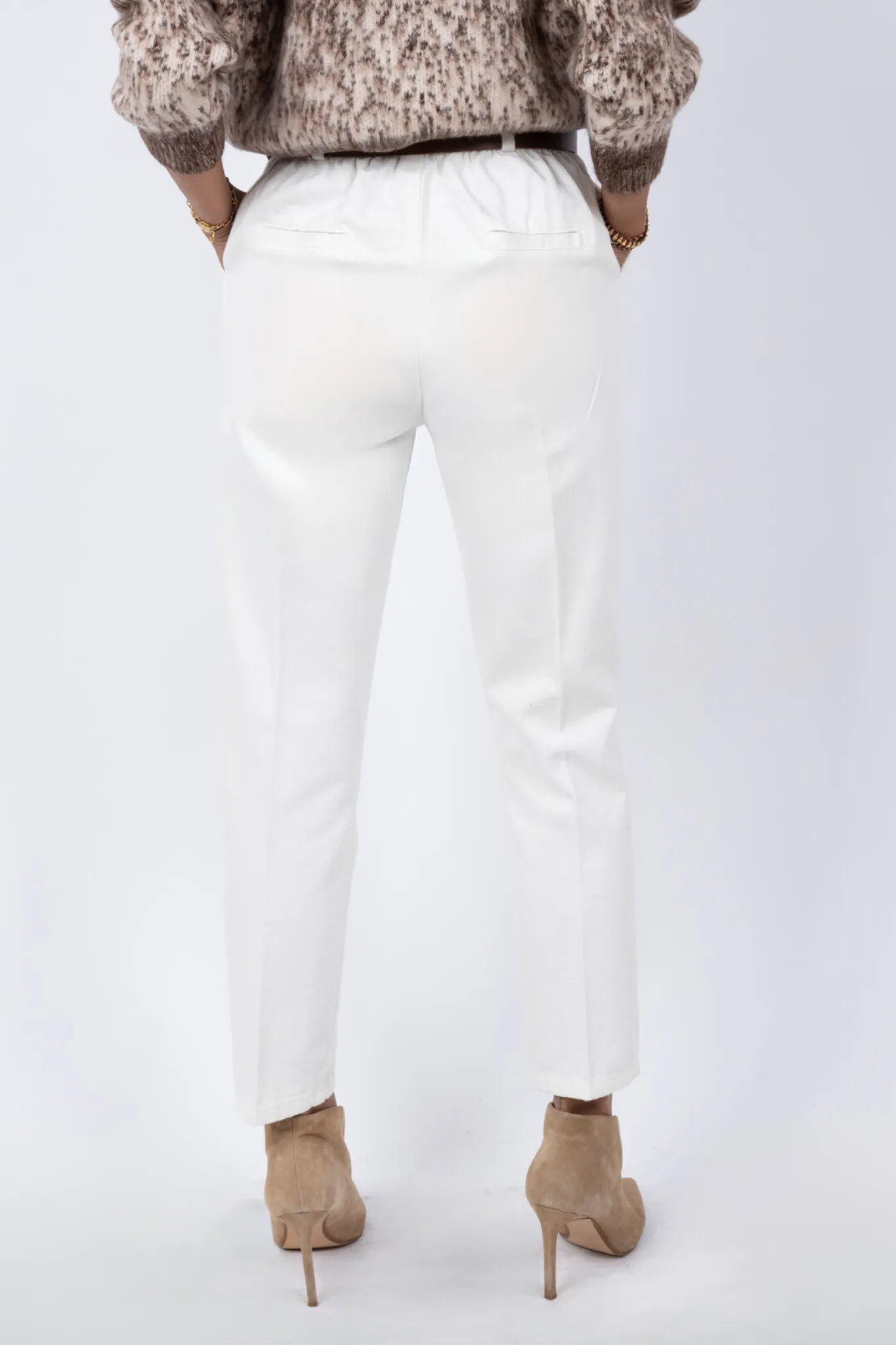 Cotton Chino Trousers with Belt