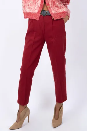 Cotton Chino Trousers with Belt