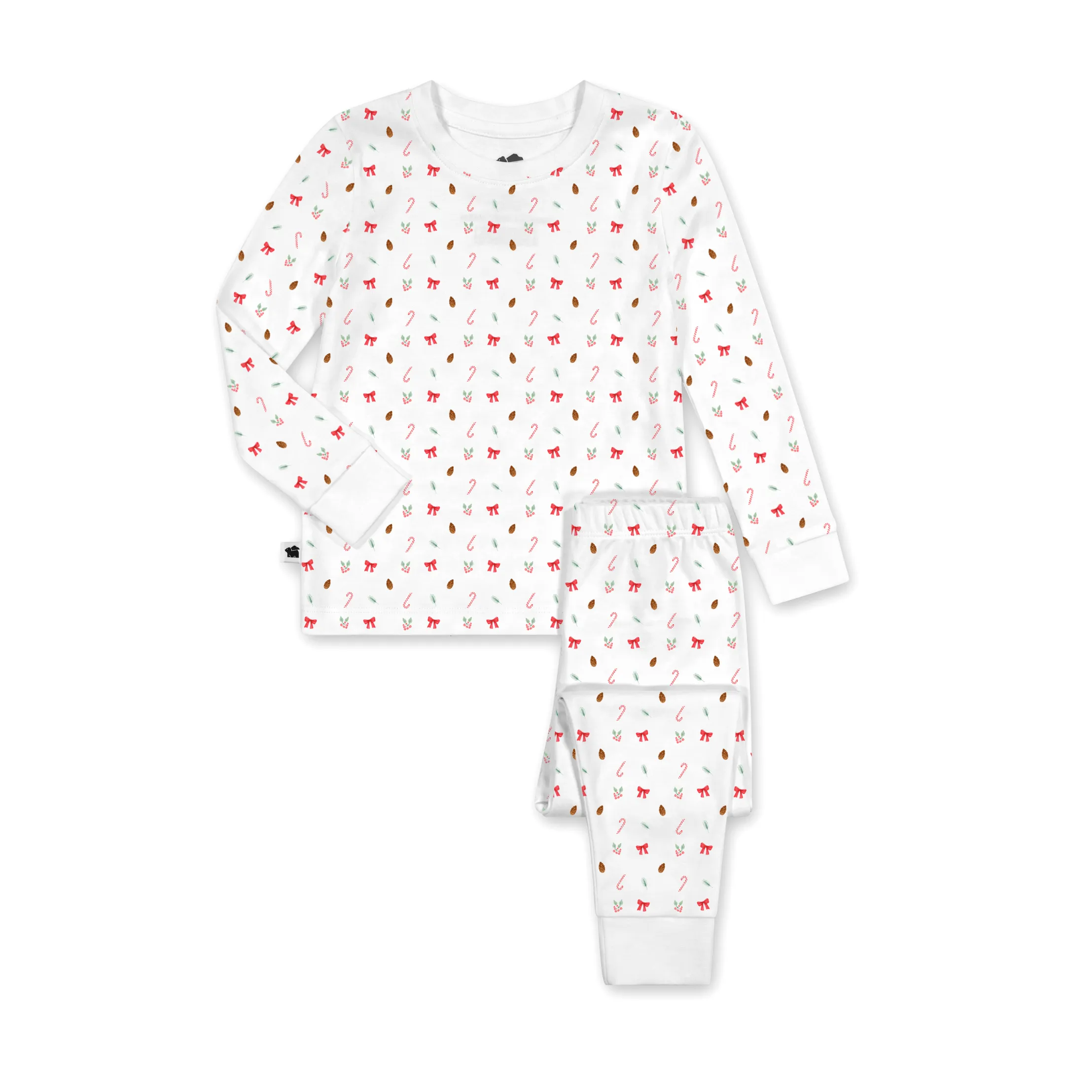 Crewneck Pajamas - Holly Print