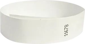 Custom Tyvek® 1" x 10" One Color Imprint Wristbands