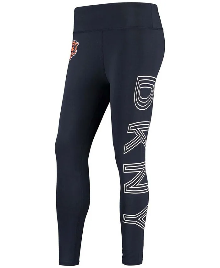 DKNY Women's Dark Blue Chicago Bears Sami High Waist Leggings, Blue