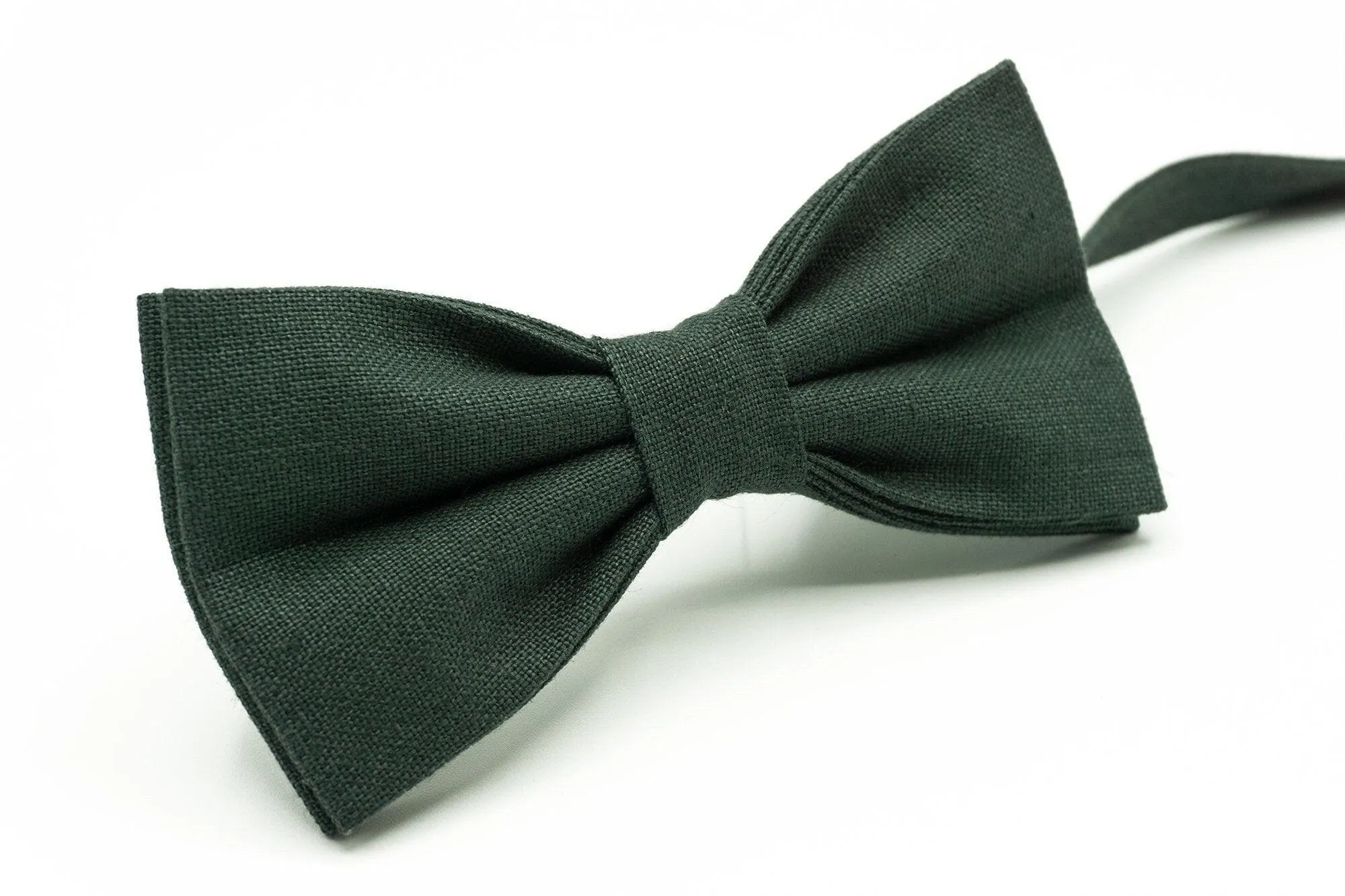 Forest Green Necktie Set for Groomsmen and Groom