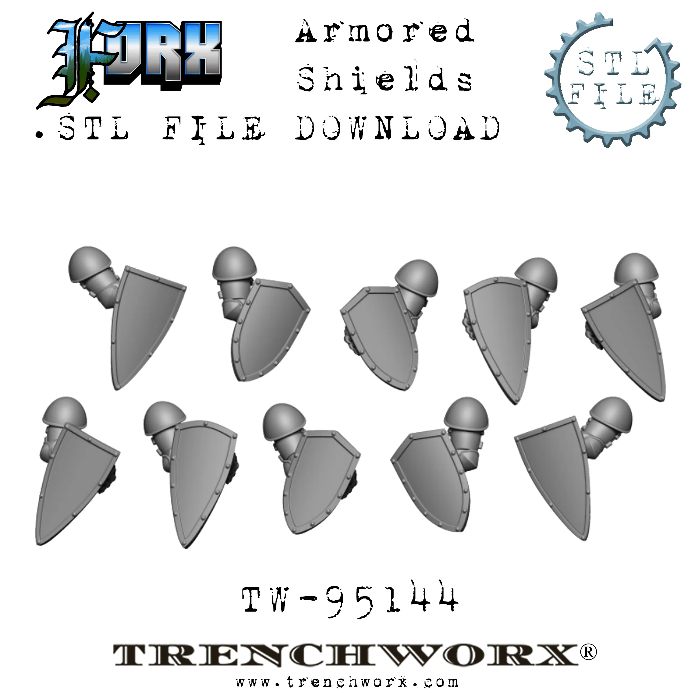FOrx Orc Army Battle Bundle .STL Download