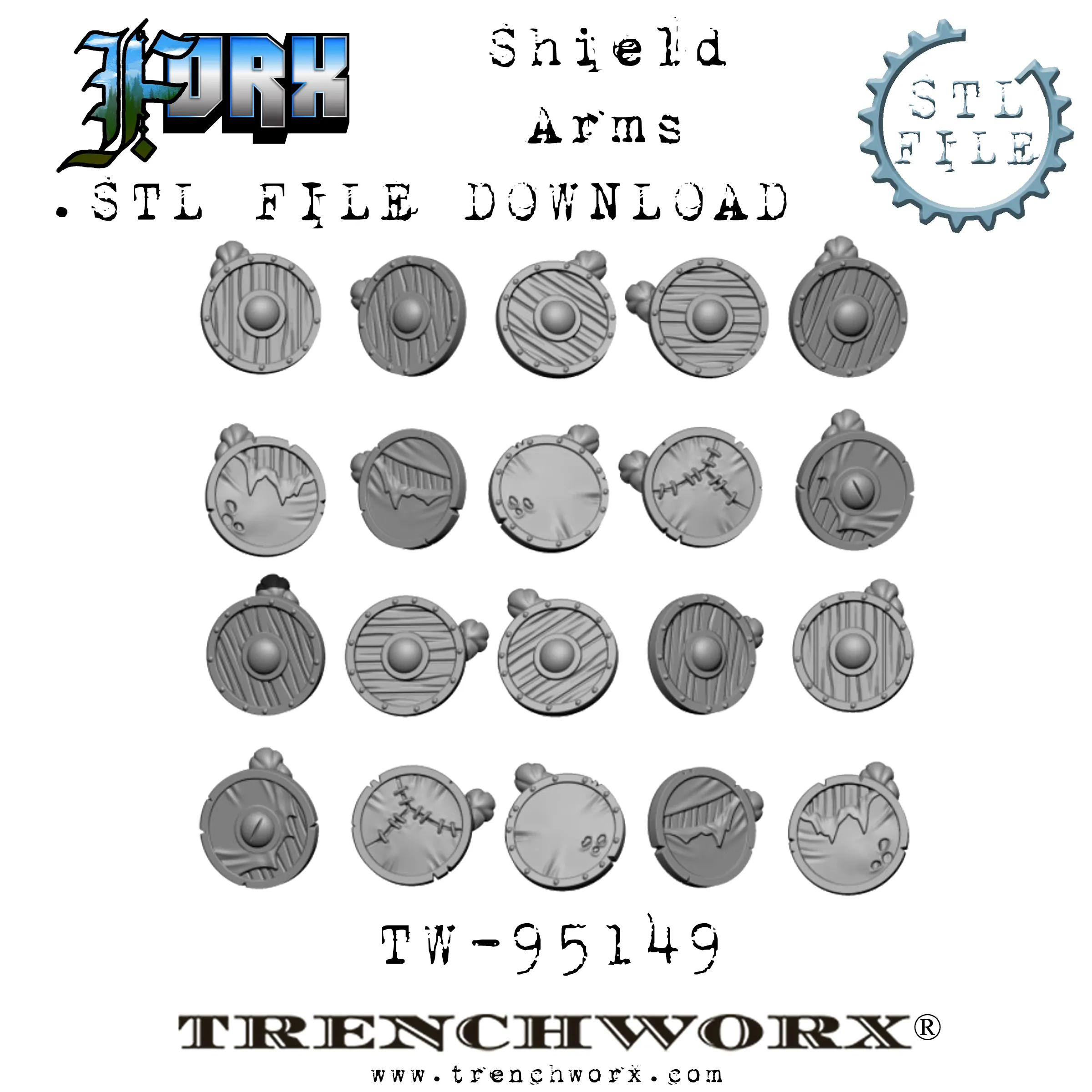 FOrx Orc Army Battle Bundle .STL Download