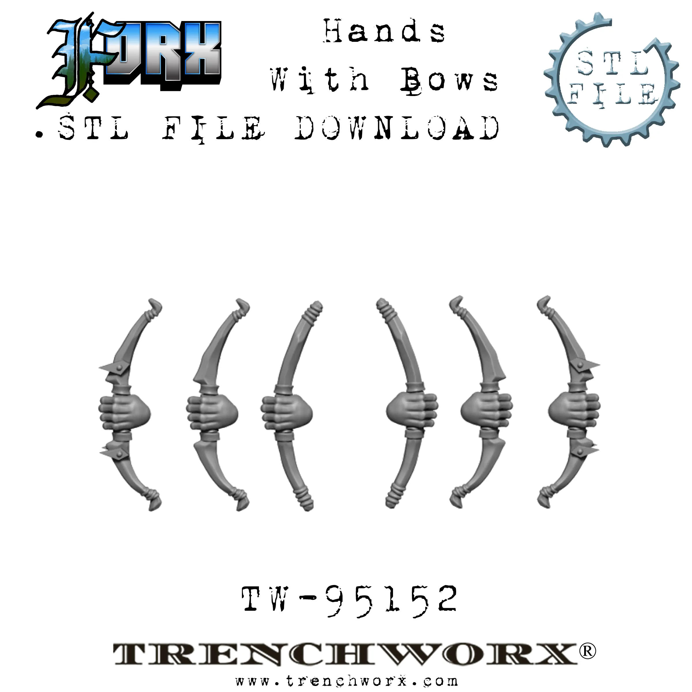 FOrx Orc Army Battle Bundle .STL Download