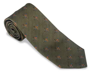 Green Edgewater Ducks Necktie - F5355