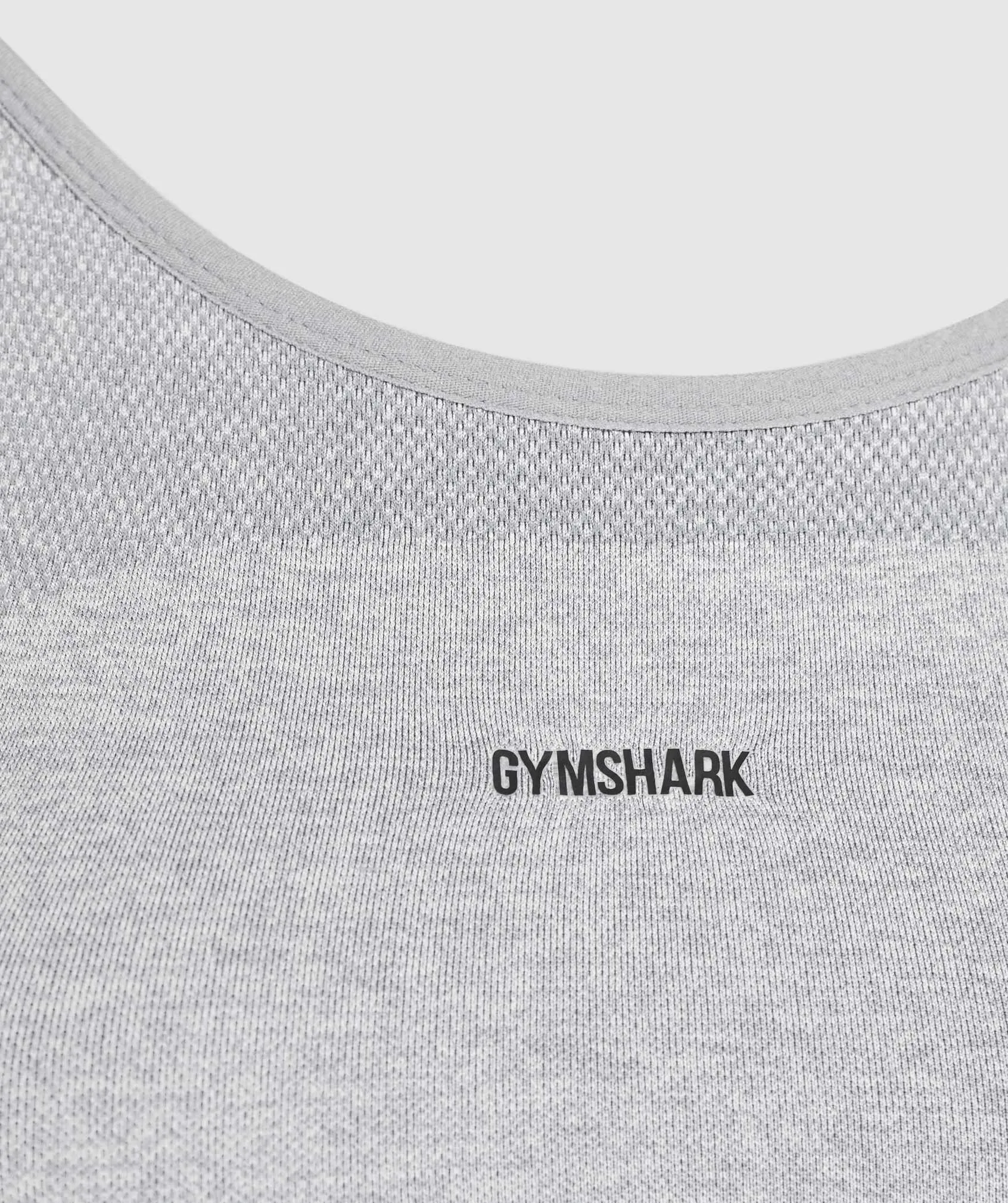 Gymshark Flex Strappy Sports Bra - Light Grey Marl/Black