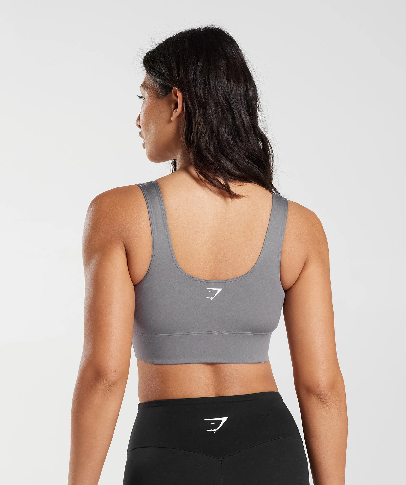Gymshark Longline Sports Bra - Titanium Grey