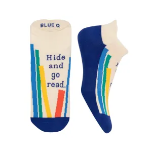 Hide and Go Read Athletic Sneaker Socks - Unisex