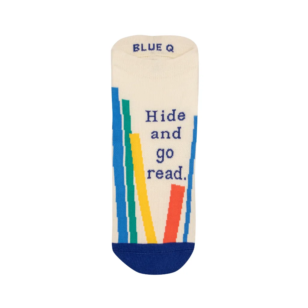 Hide and Go Read Athletic Sneaker Socks - Unisex