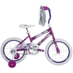 Huffy 16in Sea Star Kids Bicycle, for Kids Ages 4  years, Child, Metallic Purple