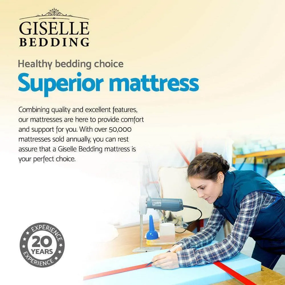 King Package | Ted Metal Bed Black & Normay Pillow Top Mattress (Medium Firm)