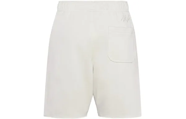 Men's Air Jordan Flying Man Logo Training Knit Breathable Sports Shorts White, multicolor