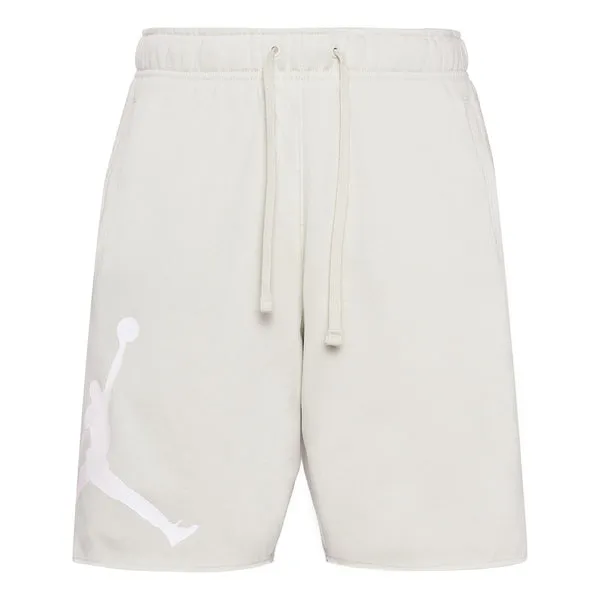 Men's Air Jordan Flying Man Logo Training Knit Breathable Sports Shorts White, multicolor