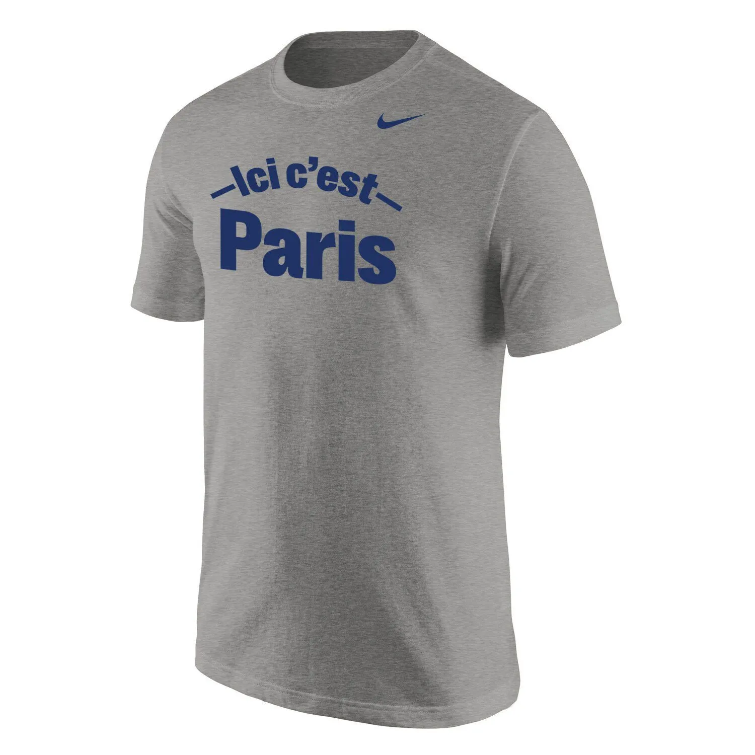 Men's Heather Gray Paris Saint-Germain Core Nike T-Shirt
