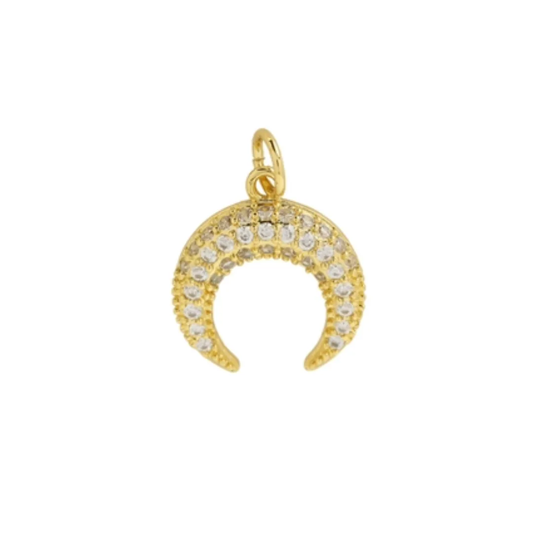 Moon Horn Charm For Charm Necklace & Bracelet
