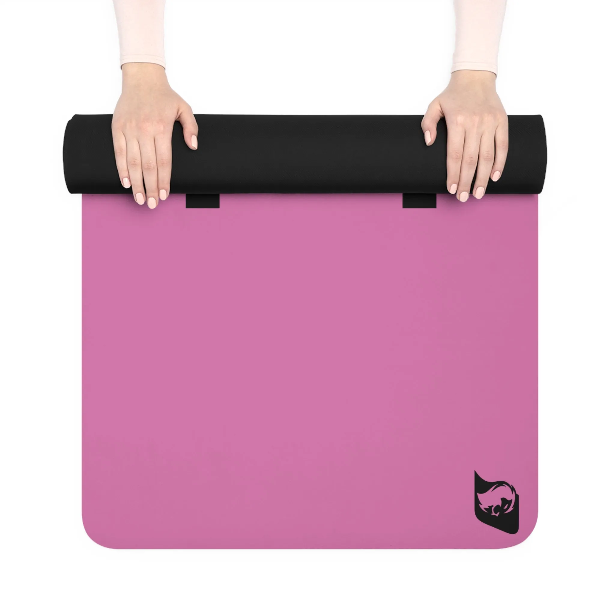My Efforts My Victory (Pink) Rubber Yoga Mat