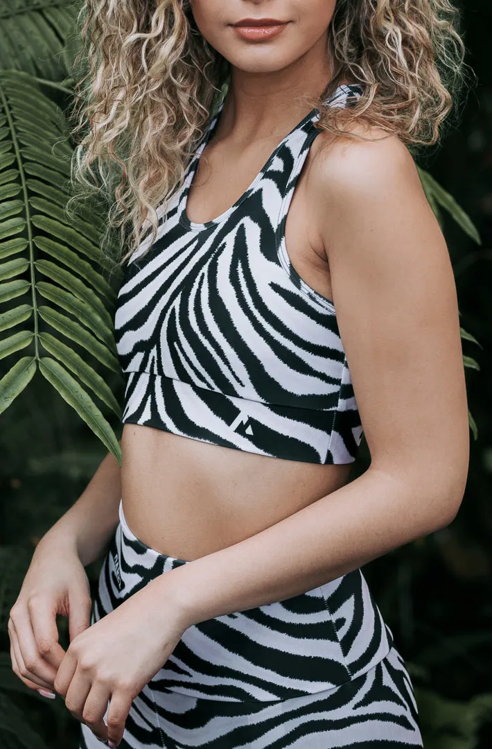 Natural Zebra Sports Bra