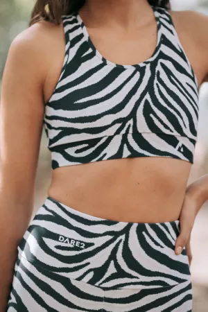 Natural Zebra Sports Bra