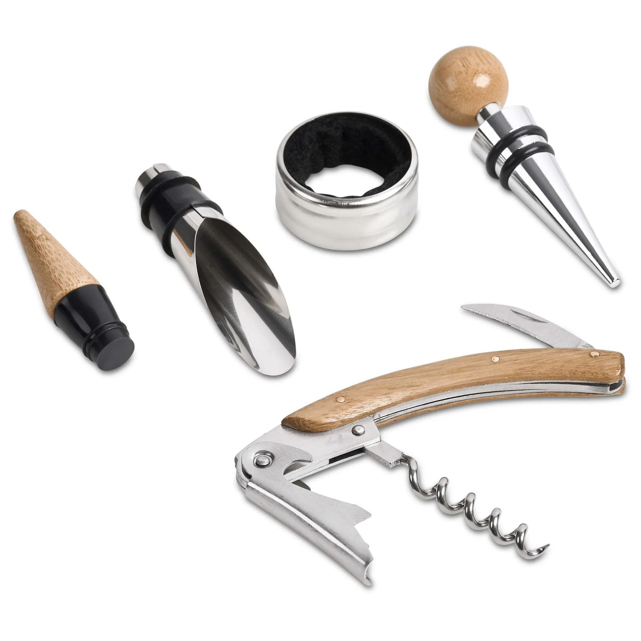 Okiyo Budonoki Bamboo Wine Accessories Set