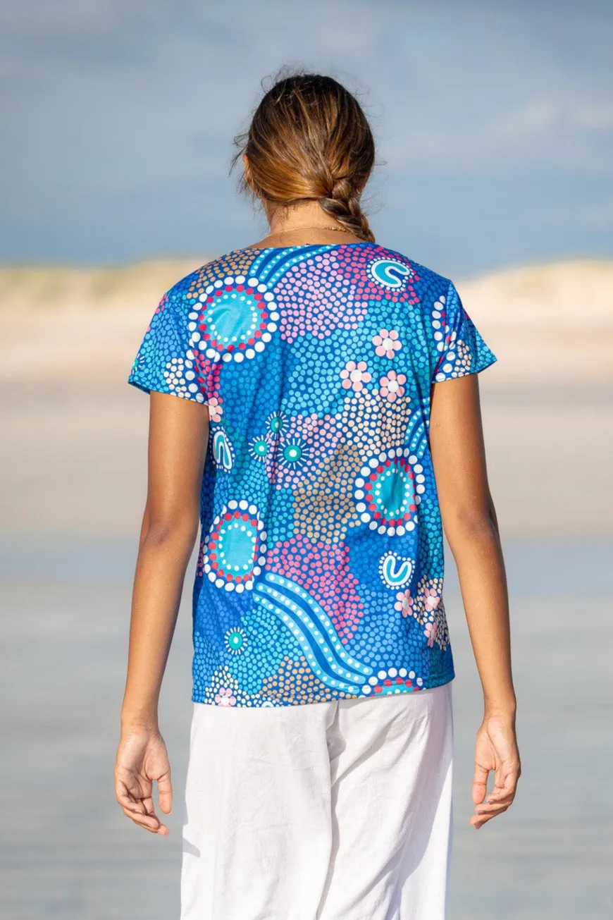Old Ways Guiding New Paths - NAIDOC 2025 Women's Fashion Top