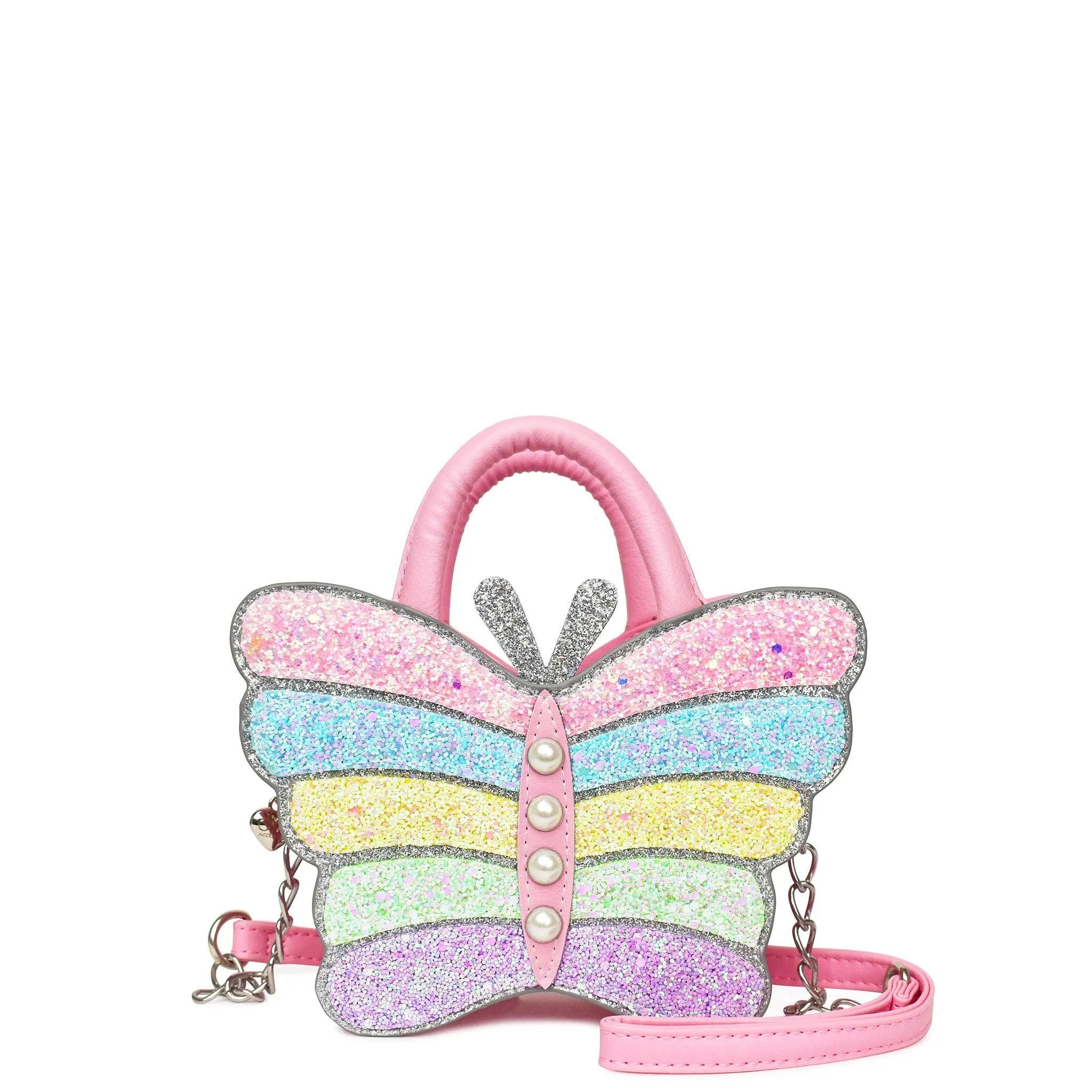 OMG Accessories - Butterfly Glitter Crossbody Bag