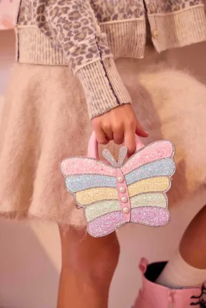 OMG Accessories - Butterfly Glitter Crossbody Bag