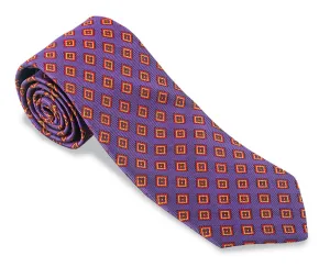Purple Cedar Diamonds Necktie - F5352