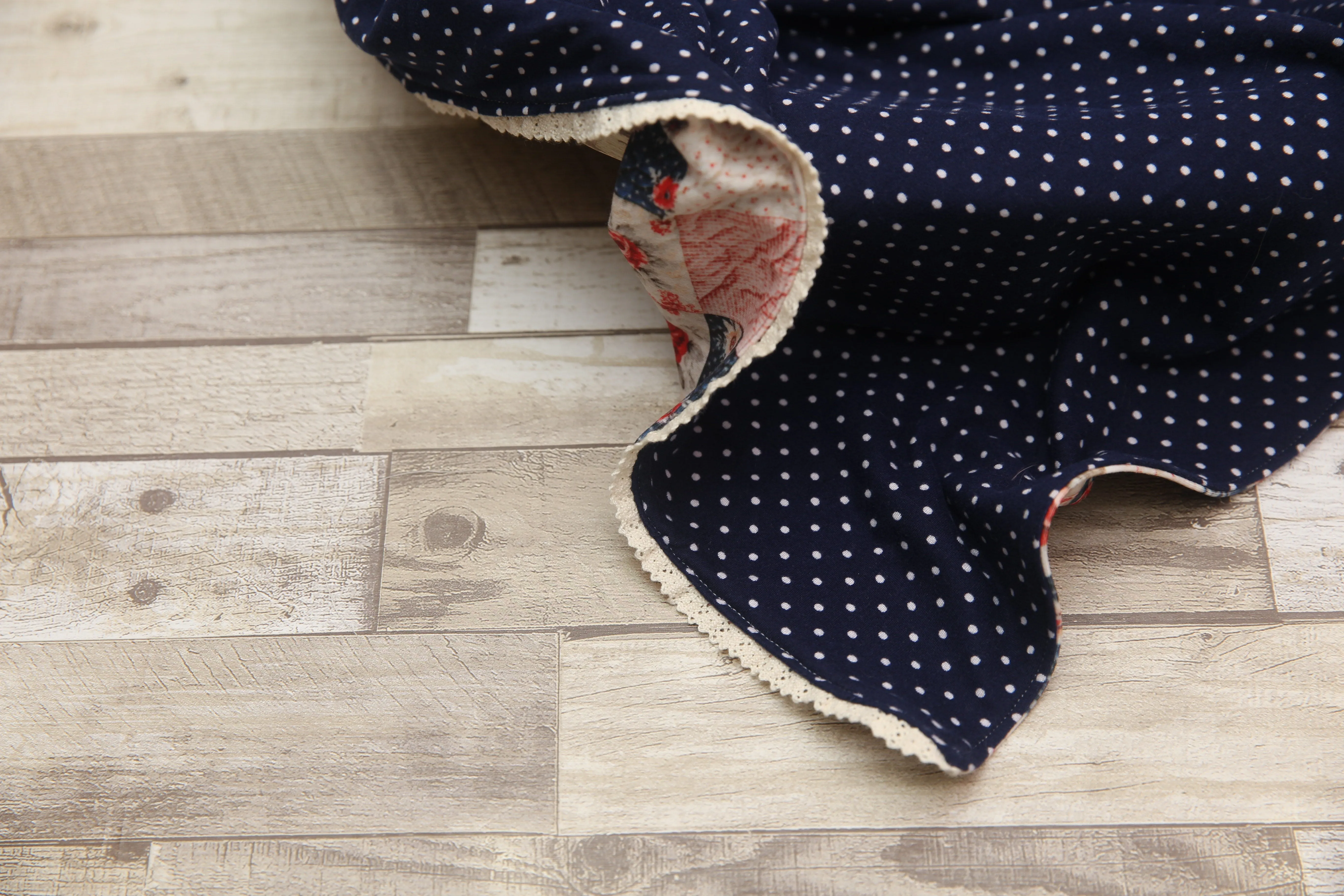 "Quilted" Layer, Basket Stuffer, Blanket- Polka Dot Rose- Made to order