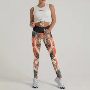 Rising Red Dragon Leggings