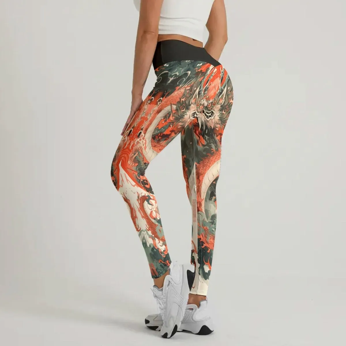 Rising Red Dragon Leggings