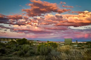 SALE - "Sunset from Fontenelle Reservoir, La Barge, Wyoming" 16x24 Fine Art Metal Print - Scratch and Dent Sale