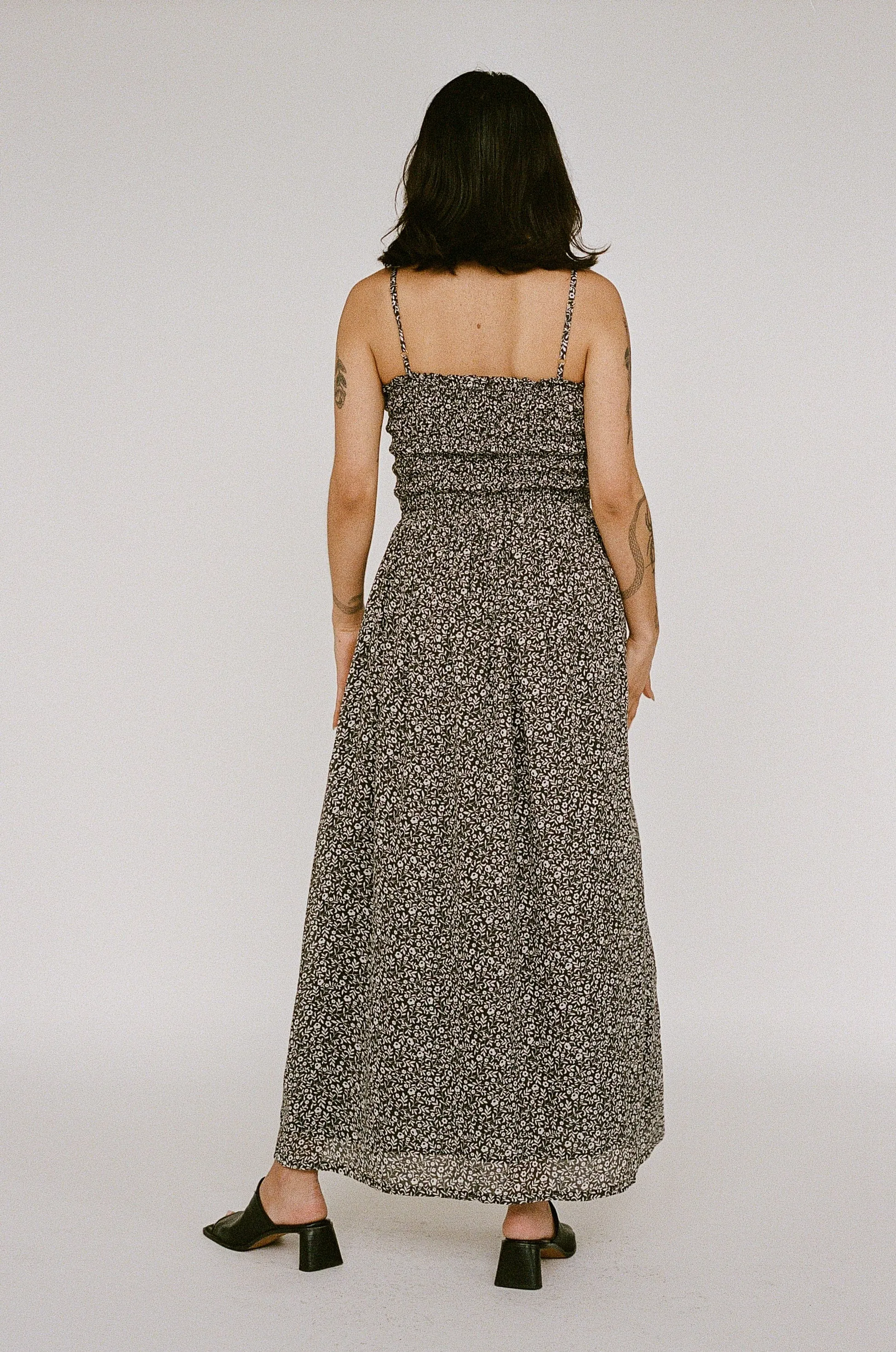 Smocked Strappy Dress -Sample - L-XL